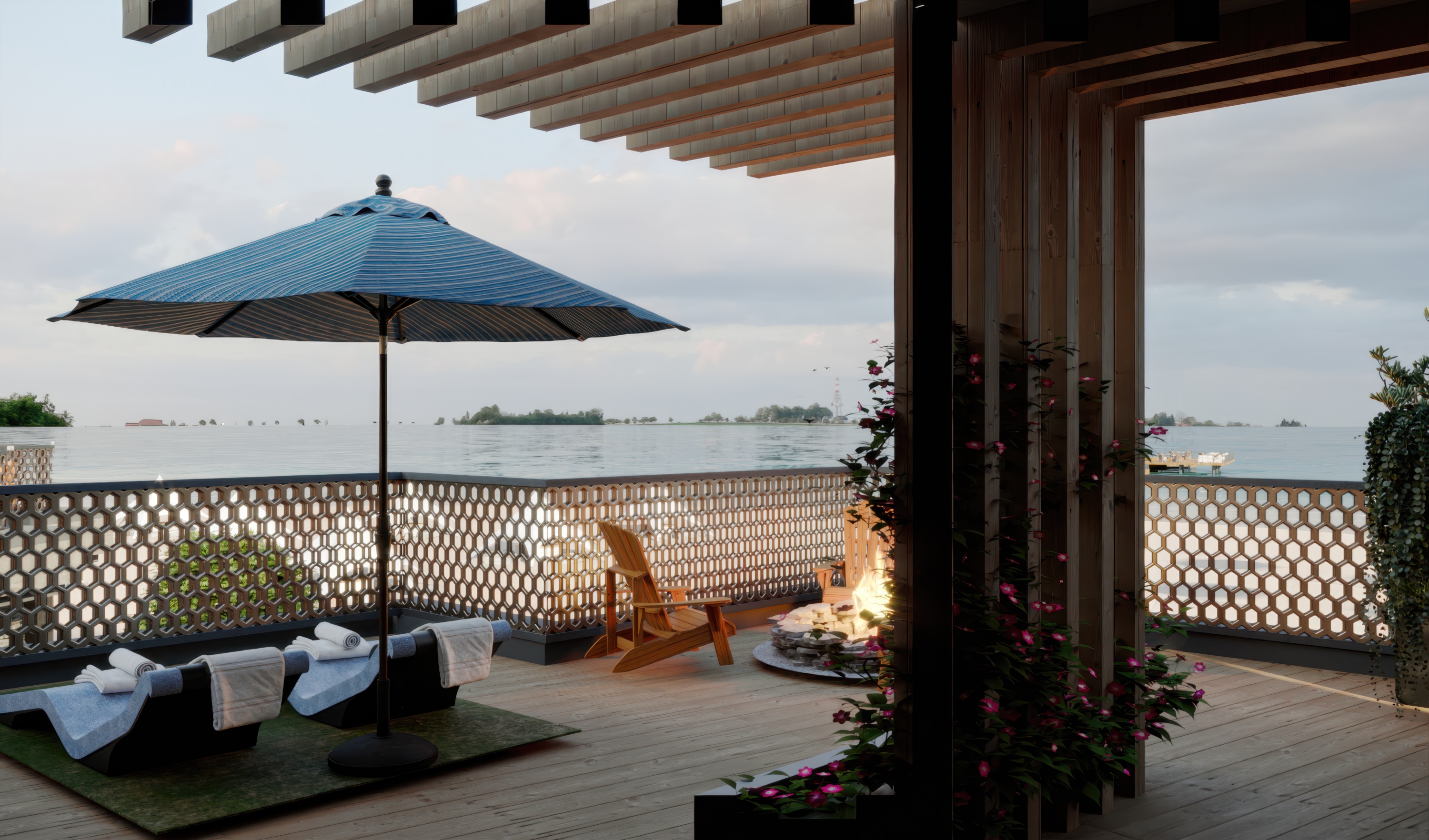 Ночная панорама комплекса